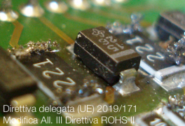 Direttiva delegata (UE) 2019/171 | Modifica All. III Direttiva ROHS II