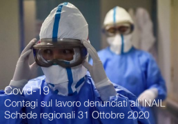 Covid-19 | Contagi sul lavoro denunciati all’INAIL: Schede regionali 31 Ottobre 2020