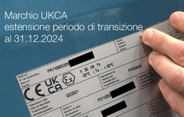 Marchio UKCA: estensione del periodo di transizione al 31.12.2024 Marchio UKCA: estensione del periodo di transizione al 31.12.2024