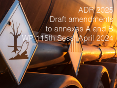 ADR 2025 Draft amendments to annexes A and B | WP 115th Sess. April 2024