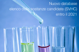 Nuovo database elenco delle sostanze candidate (SVHC) entro il 2021