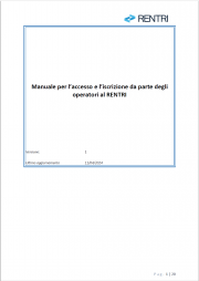 RENTRI: Manuale per gli operatori in ambiente Demo RENTRI: Manuale per gli operatori in ambiente Demo