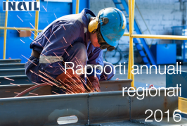 INAIL: Rapporti 2016 per regione