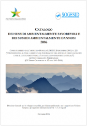 Catalogo sussidi ambientalmente dannosi e favorevoli