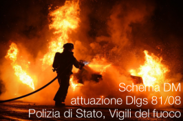 Schema DM attuazione Dlgs 81/08 Polizia di Stato, Vigili del fuoco