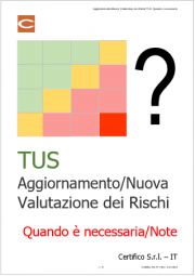 Aggiornamento/Nuova Valutazione dei Rischi TUS: Quando è necessaria