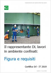 Il rappresentante del DL lavori in ambiente confinati: Figura e requisiti