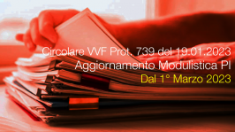 Circolare VVF Prot. 739 del 19.01.2023 Circolare VVF Prot. 739 del 19.01.2023