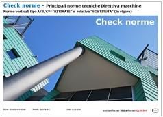 Check norme Direttiva macchine Rev. 2.0 2014 Check norme Direttiva macchine Rev. 2.0 2014