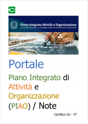 Portale Piano Integrato di Attività e Organizzazione (PIAO) / Note