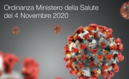 Ordinanza Ministero della Salute del 04 Novembre 2020