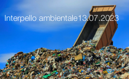 Interpello ambientale 13.07.2023 - Discariche e accordi interregionali per l’avvio ad operazioni di recupero Interpello ambientale 13.07.2023 - Discariche e accordi interregionali per l’avvio ad operazioni di recupero