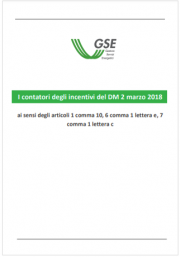 I contatori degli incentivi del DM 2 marzo 2018