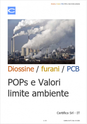 Diossine / furani / PCB: POPs e Valori limite ambiente