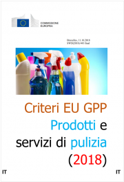 Criteri EU GPP Prodotti e servizi di pulizia 