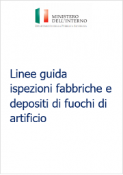 Linee guida ispezioni fabbriche e depositi di fuochi di artificio