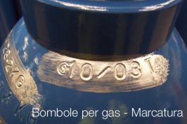 Bombole per gas - Marcatura