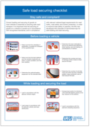 Safe Loading and Cargo Securing Checklist Safe Loading and Cargo Securing Checklist
