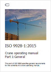 Manuale operativo apparecchi di sollevamento: estratto nuova norma ISO 9928-1 