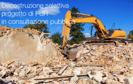 Decostruzione selettiva: progetto di PdR in consultazione pubblica