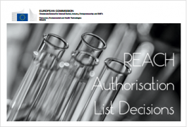 REACH Authorisation Decisions: Last update 08/12/2016