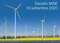 Decreto MISE 16 settembre 2020 Decreto MISE 16 settembre 2020