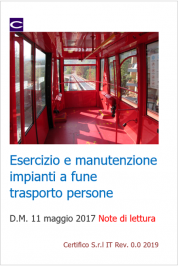 Esercizio e manutenzione impianti a fune trasporto pubblico persone Esercizio e manutenzione impianti a fune trasporto pubblico persone