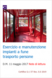 Esercizio e manutenzione impianti a fune trasporto pubblico persone