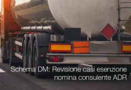 Schema DM: revisione casi esenzione nomina consulente ADR