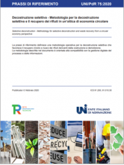 UNI/PdR 75:2020 | Economia circolare recupero rifiuti