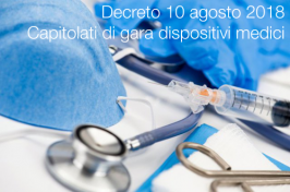 Decreto 10 agosto 2018 | capitolati di gara dispositivi medici