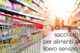 Circolare sacchetti per alimenti a libero servizio