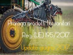 Proroga prodotti fitosanitari regolamento (UE) n. 2017/195 Proroga prodotti fitosanitari regolamento (UE) n. 2017/195