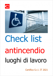 Check list antincendio luoghi di lavoro