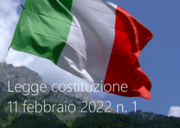 Legge costituzione 11 febbraio 2022 n. 1