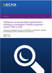Guidance ECHA Annex VIII to CLP | Version 4.0 March 2021 Guidance ECHA Annex VIII to CLP | Version 4.0 March 2021