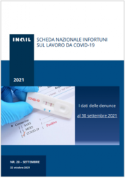 Covid-19 | Contagi sul lavoro denunciati all’INAIL: Schede al 30 Settembre 2021