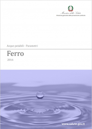 Parametri indicatori qualità nelle acque - Ferro Parametri indicatori qualità nelle acque - Ferro