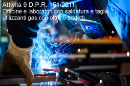 Officine saldatura gas metalli con oltre 5 addetti: quadro normativo PI