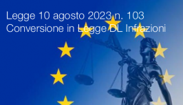 Legge 10 agosto 2023 n. 103 Legge 10 agosto 2023 n. 103