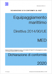 Dichiarazione UE di conformità | Direttiva MED