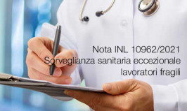 Nota INL prot. 10962 del 5 luglio 2021 