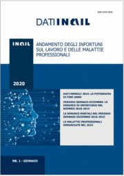 Dati INAIL 1/2020 - Andamento infortuni sul lavoro e malattie professionali