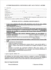 D.P.C.M. 08 marzo 2020 | Nuovo modulo di autocertificazione spostamenti | 26.03.2020