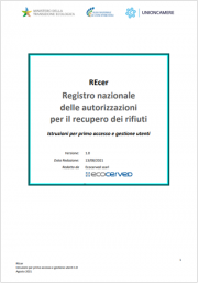 REcer: istruzioni per primo accesso e gestione utenti