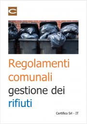 Regolamenti comunali gestione dei rifiuti 