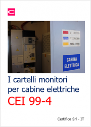 Cartelli cabine elettriche: Guida CEI 99-4