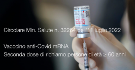 Circolare Min. Salute n. 32264 dell'11 luglio 2022