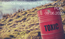 Rettifica del regolamento (UE) 2019/1021 | 09.06.2020