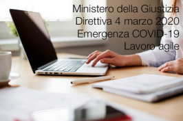 Ministero della Giustizia - Direttiva 4 marzo 2020